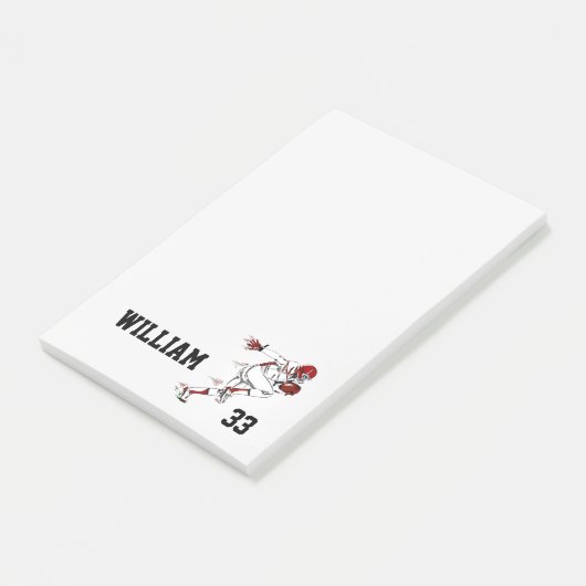 Football Player Post-it® Notes (Schuin)