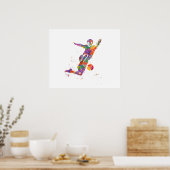 Football player poster (Keuken)