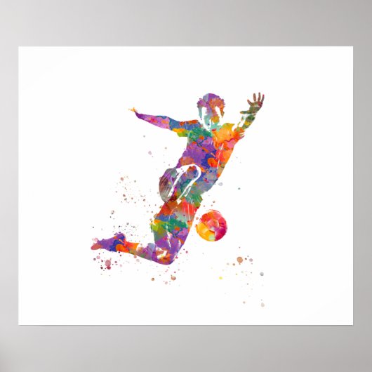 Football player poster (Voorkant)