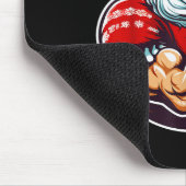 Football Player Santa Christmas Pajama Funny X-mas Muismat (Hoek)