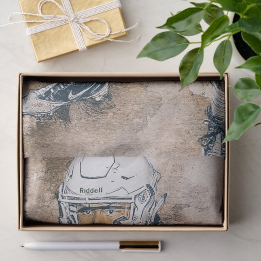 Football Player schilderij Tissuepapier (Geschenk)