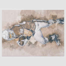 Football Player schilderij Tissuepapier