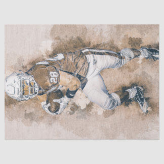 Football Player schilderij Tissuepapier