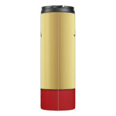 Football - Player Silhouette and Ball personalize Thermosbeker (Achterkant)