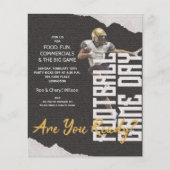 Football Player-speldag voor budget - zwarte uitno (Voorkant)