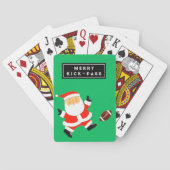 Football Player Stocking Stuffer Pokerkaarten (Achterkant)