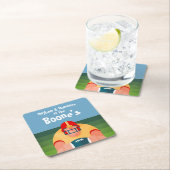 Football Player Super Fan Game Day Kartonnen Onderzetters (Insitu)