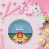 Football Player Super Fan Game Day Papieren Bordje (Feest)