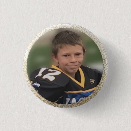 Football Player voegt eigen foto toe Ronde Button 3,2 Cm (Voorkant)