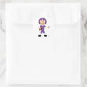 Football Player voor selectiekader Ronde Sticker (Tas)