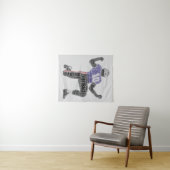 Football Player Word Art Dedication Inspiration Wandkleed (In Situ (horizontaal))