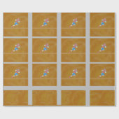 Football Player Wrapping Paper Cadeaupapier (Vlak)