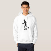 Football Player - zwart Hoodie (Voorkant volledig)