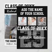 Football Player's Team Number Athlete Afstuderen Kaart (Voorkant / Achterkant)