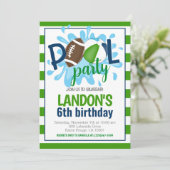 Football Pool Party Verjaardagsuitnodiging Kaart (Staand voorkant)