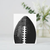 Football Pop Art - Zwarte Moderne minimumsport Briefkaart (Staand voorkant)