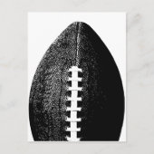 Football Pop Art - Zwarte Moderne minimumsport Briefkaart (Voorkant)