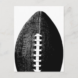 Football Pop Art - Zwarte Moderne minimumsport Briefkaart