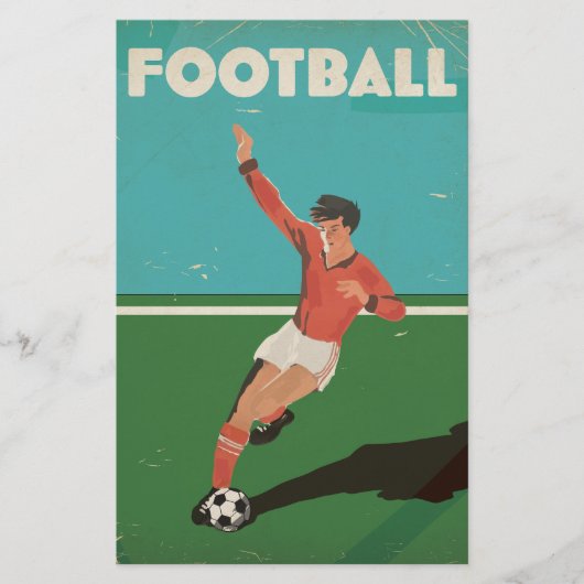  Football Poster Briefpapier (Voorkant)
