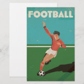  Football Poster Briefpapier (Voorkant / Achterkant)