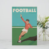  Football Poster Briefpapier (Staand voorkant)