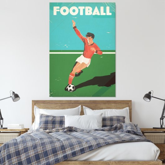  Football Poster Canvas Afdruk (Insitu (Slaapkamer))