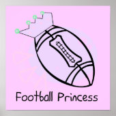 Football Princess T-shirts en Gifts Poster (Voorkant)