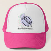 Football Princess T-shirts en Gifts Trucker Pet (Voorkant)
