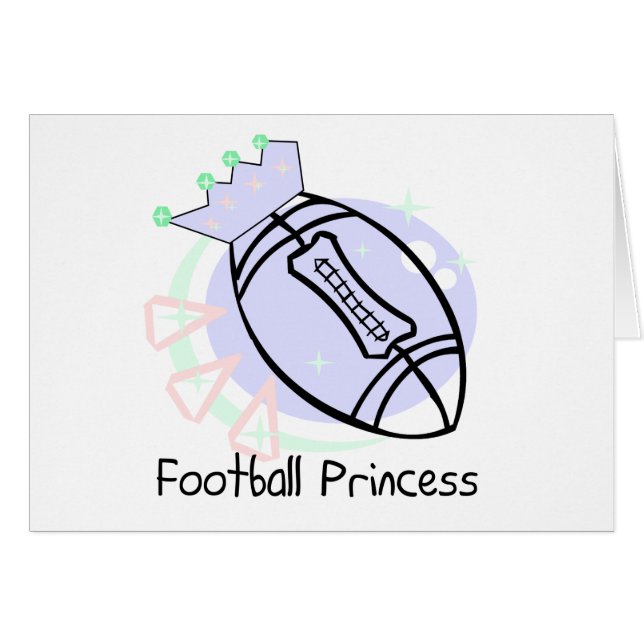 Football Princess Tshirts en Gifts (Voorkant Horizontaal)