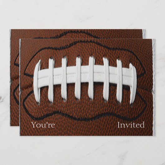 Football Print Pattern Background Kaart (Voorkant / Achterkant)