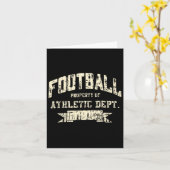Football Property Of Athletic Dept. Funny Design  Kaart (Gele Bloem)