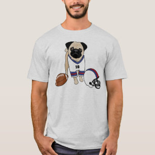 Football Pug T-shirt