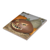 Football Pumpkin Tegeltje (Zijkant)