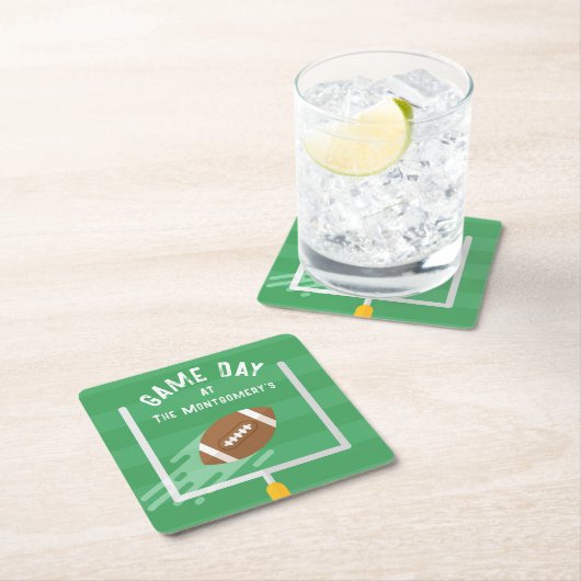 Football punt na staanders kartonnen onderzetters (Insitu)