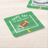 Football punt na staanders kartonnen onderzetters (Schuin)