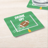 Football punt na staanders kartonnen onderzetters (Schuin)