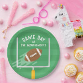 Football punt na staanders papieren bordje (Feest)