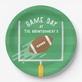 Football punt na staanders papieren bordje (Voorkant)