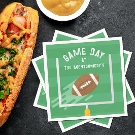 Football punt na staanders servet