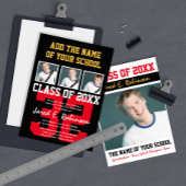 Football Quarterback Jersey Number Afstuderen Kaart