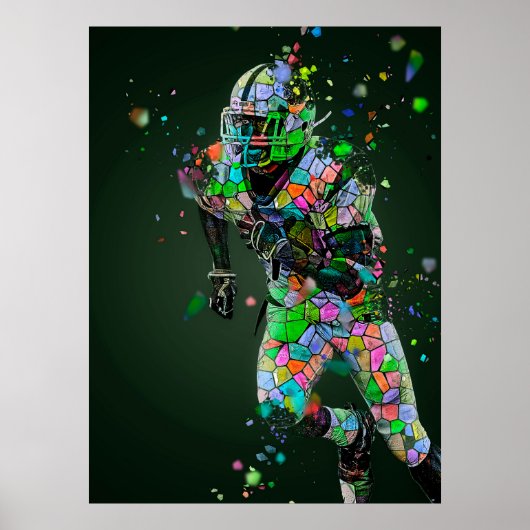 Football Quarterback Poster (Voorkant)