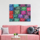 Football Quotes voor Motivation Stretched Canvas (Insitu (Woonkamer))