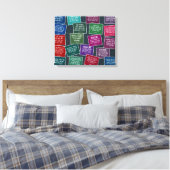 Football Quotes voor Motivation Stretched Canvas Afdruk (Insitu (Slaapkamer))