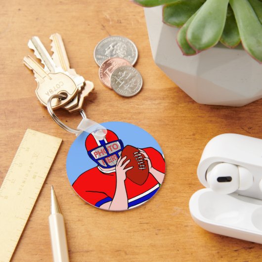 football raster sleutelhanger (Bureau)