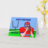  football raster voor foto en naam kaart (Gele Bloem)