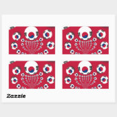 Football. Rechthoekige Sticker (Vel)