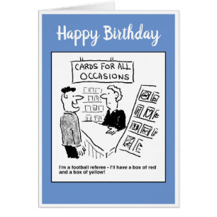 Football Referee wil rode en gele kaarten kopen