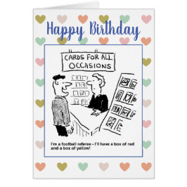 Football Referee wil rode en gele kaarten kopen