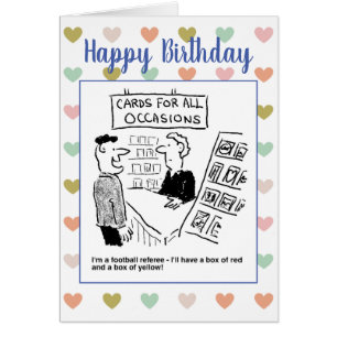 Football Referee wil rode en gele kaarten kopen