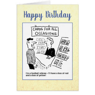 Football Referee wil rode en gele kaarten kopen